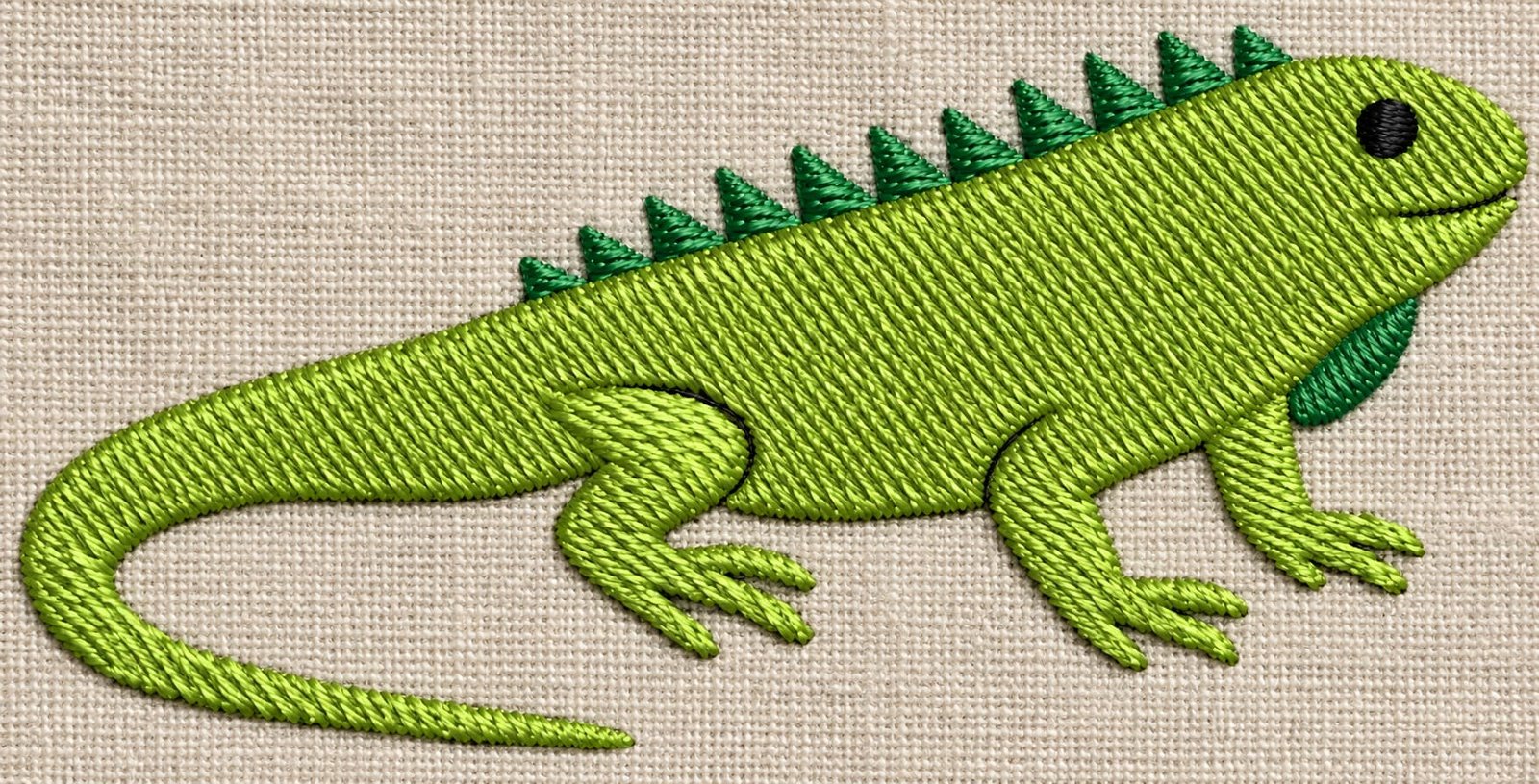 Iguana embroidery design - Image 3
