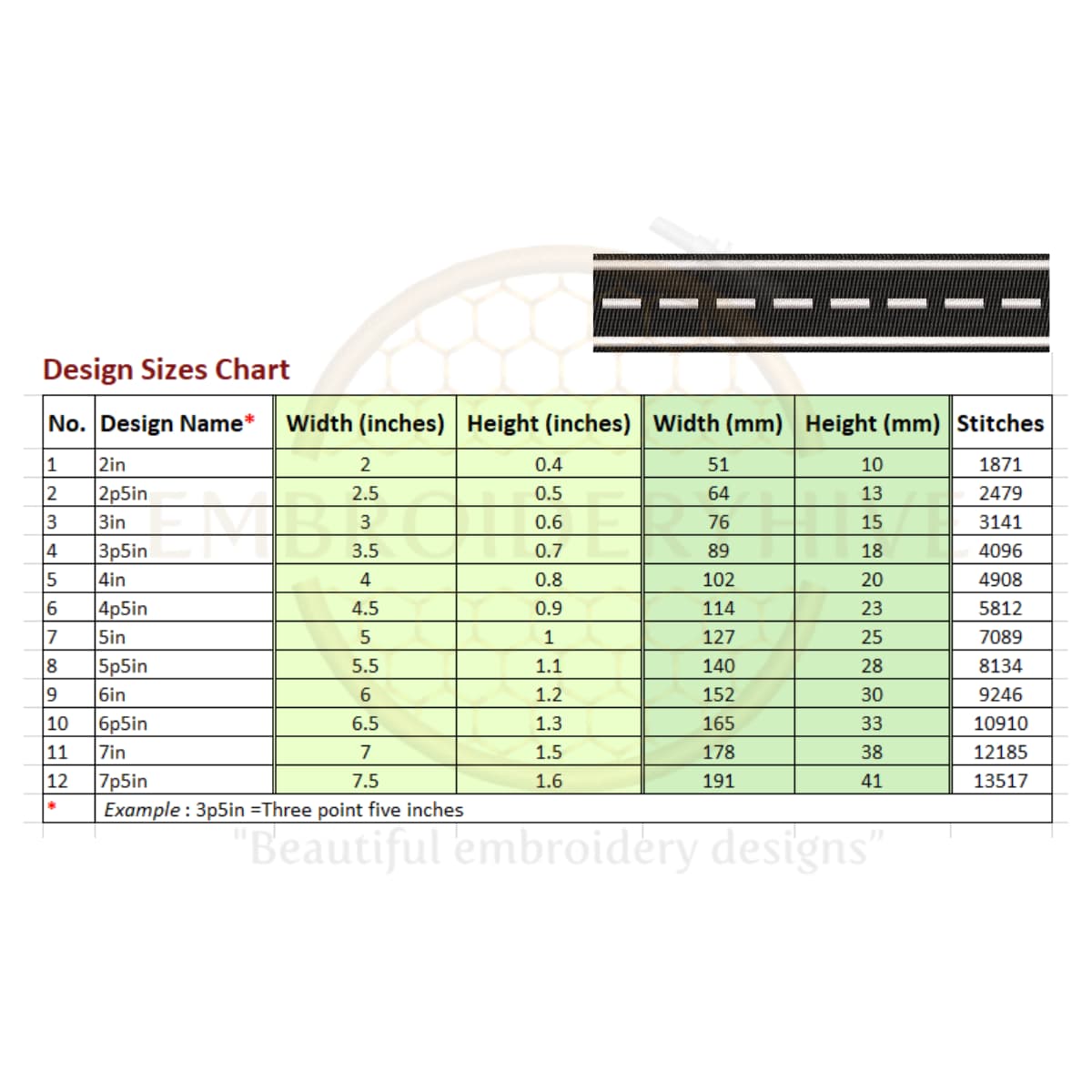 Road embroidery design - Image 2