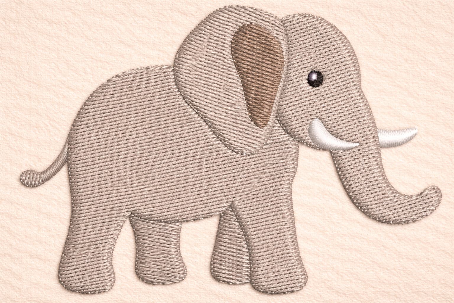 elephant embroidery design - Image 3