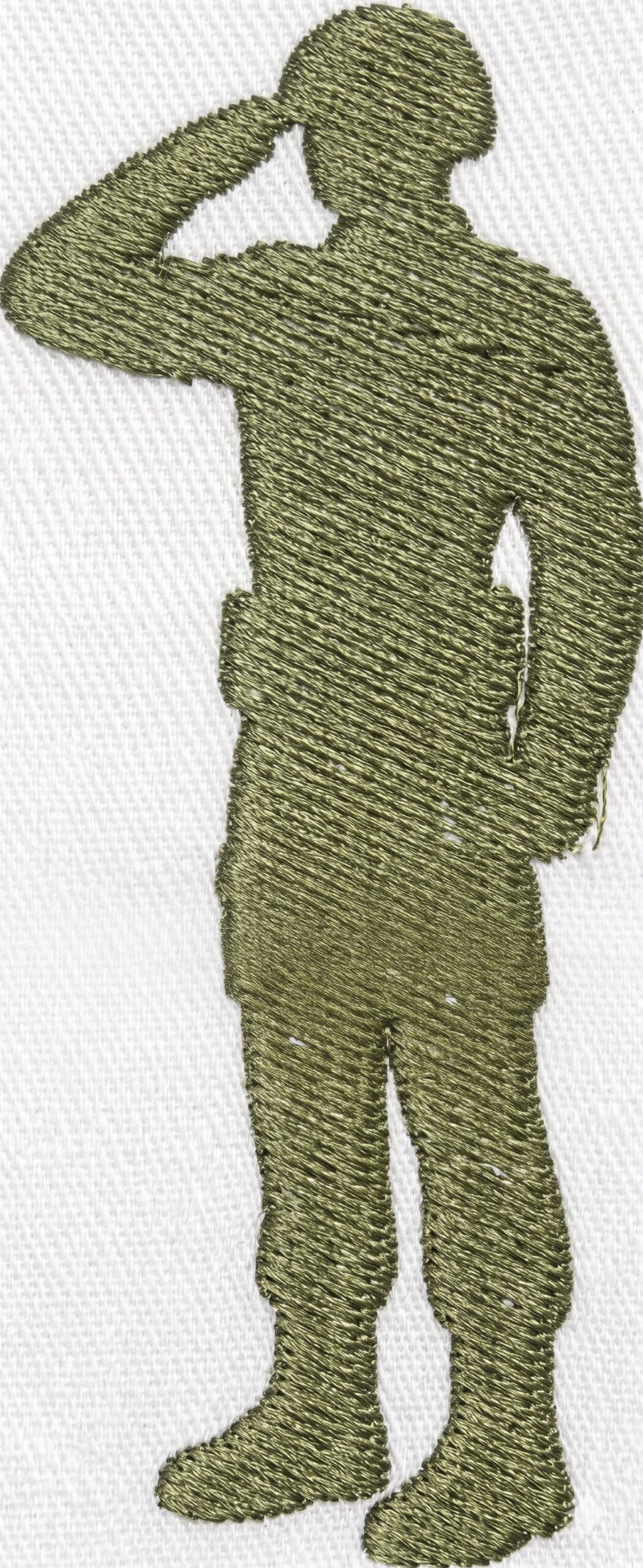 Green army man embroidery design - Image 3