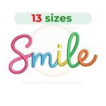 smile embroidery design simple smiley embroidery machine design happy face instant download