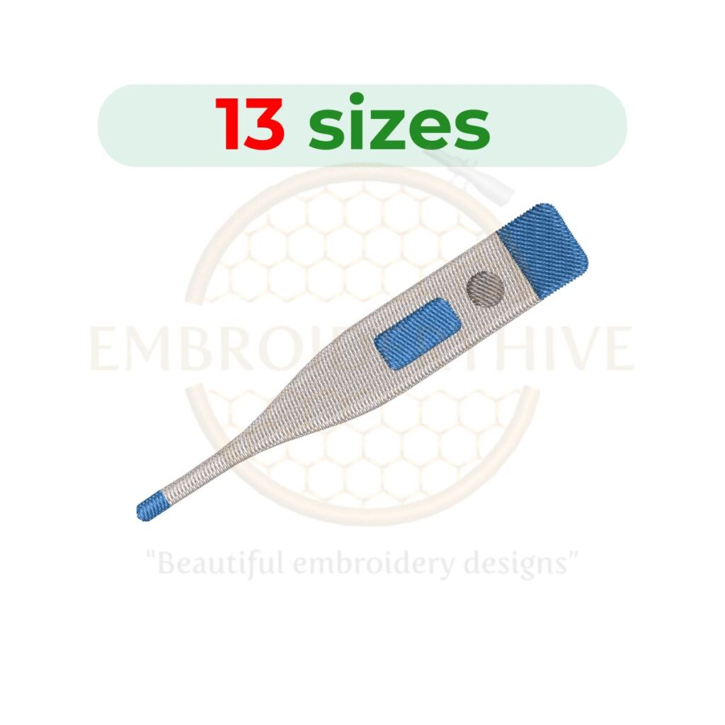 thermometer embroidery design temperature icon embroidery machine design instant download