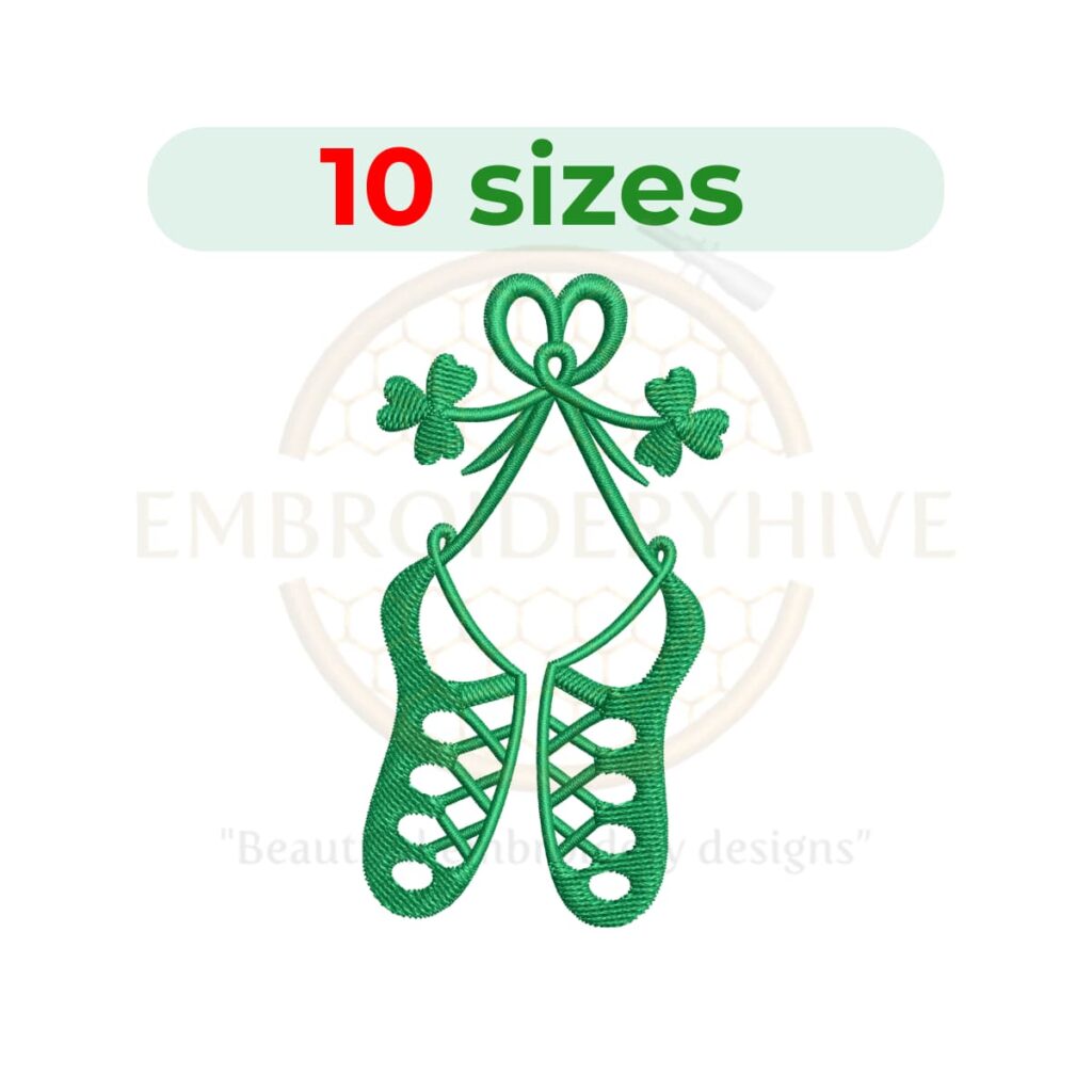 irish dance shoes embroidery design celtic dance machine embroidery instant download