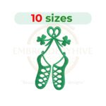 irish dance shoes embroidery design celtic dance machine embroidery instant download