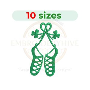 irish dance shoes embroidery design celtic dance machine embroidery instant download