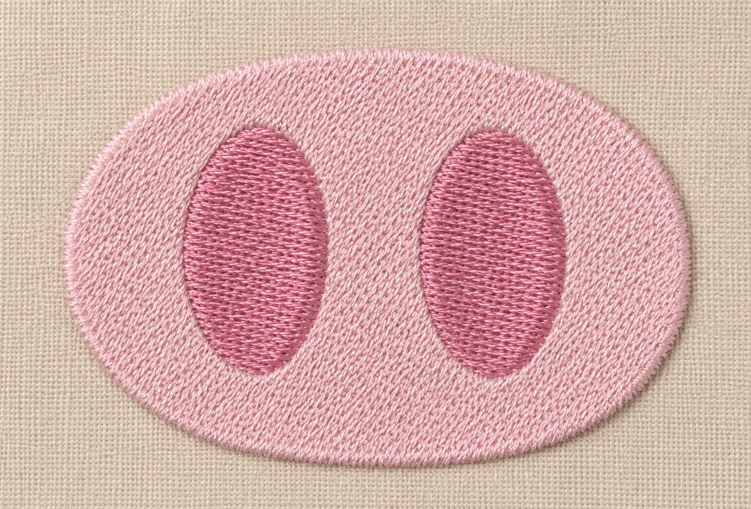 Pig nose embroidery design - Image 3