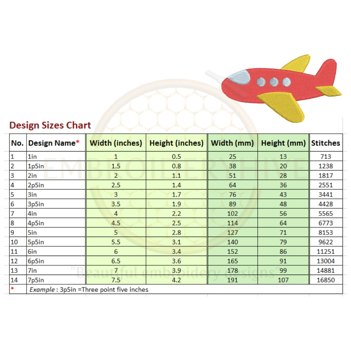 Toy airplane embroidery design - Image 2