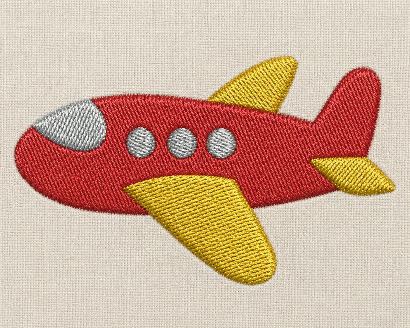 Toy airplane embroidery design - Image 3