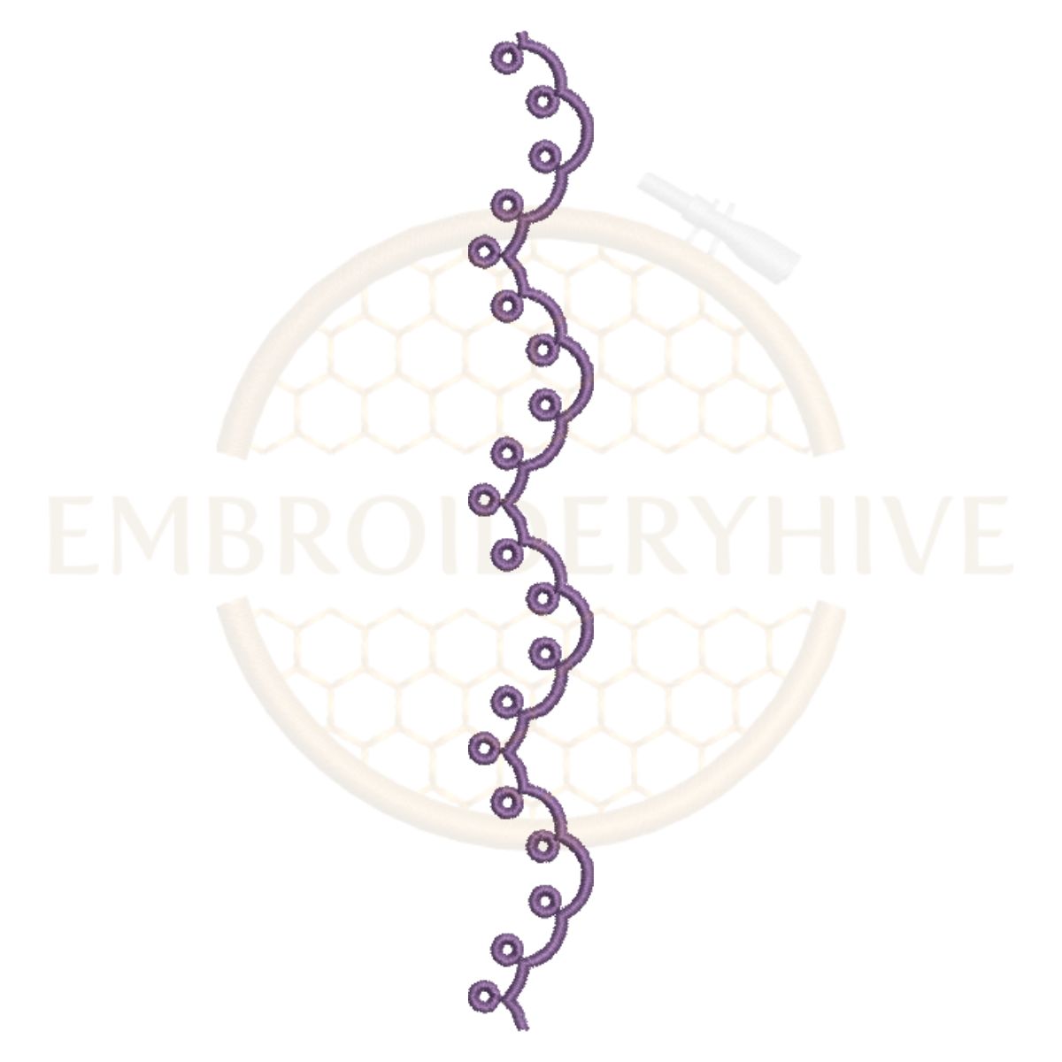 Matching Border Design Set-Delicate Floral Vine (E-1187) - Image 3