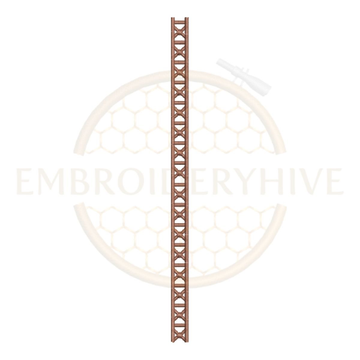 Matching Border Design Set-Floral Fan Lace (E-1191) - Image 3