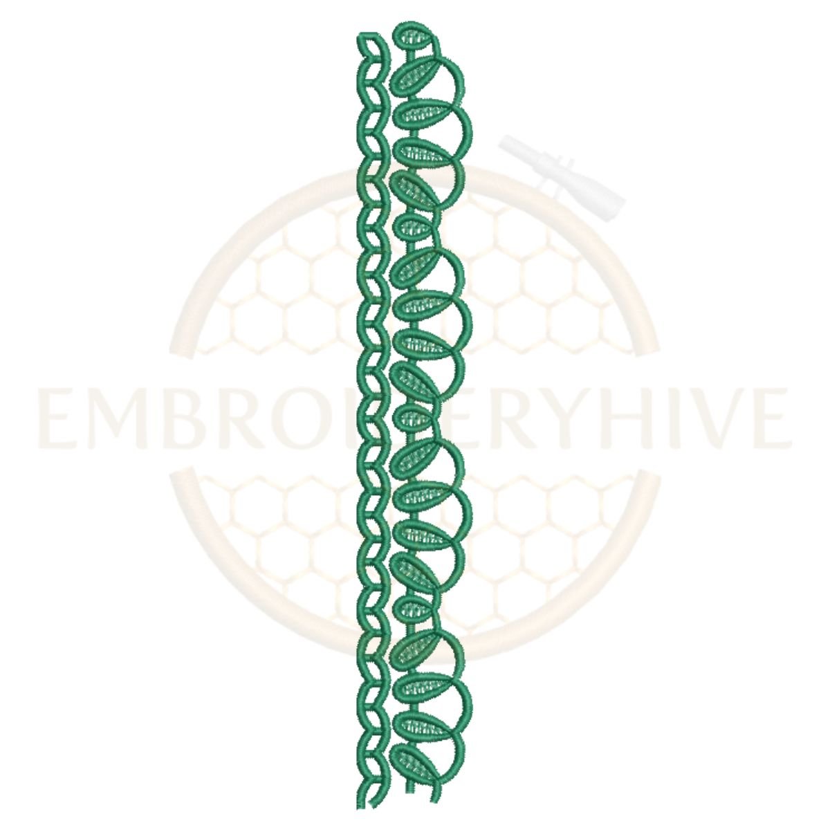 Matching Border Design Set-Leaf Vine Lace (E-1195) - Image 2