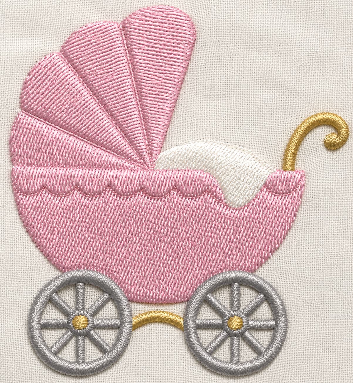 Baby carriage embroidery design - Image 3
