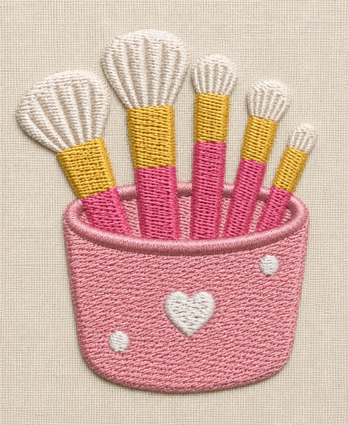 makeup brushes embroidery design - Image 3