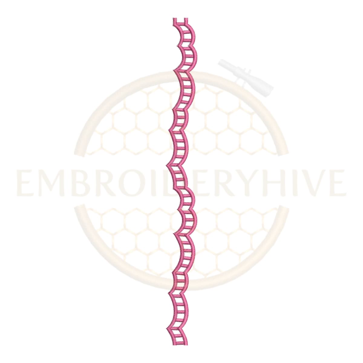 matching border design set-Rose Floral Lace (E-1196) - Image 3