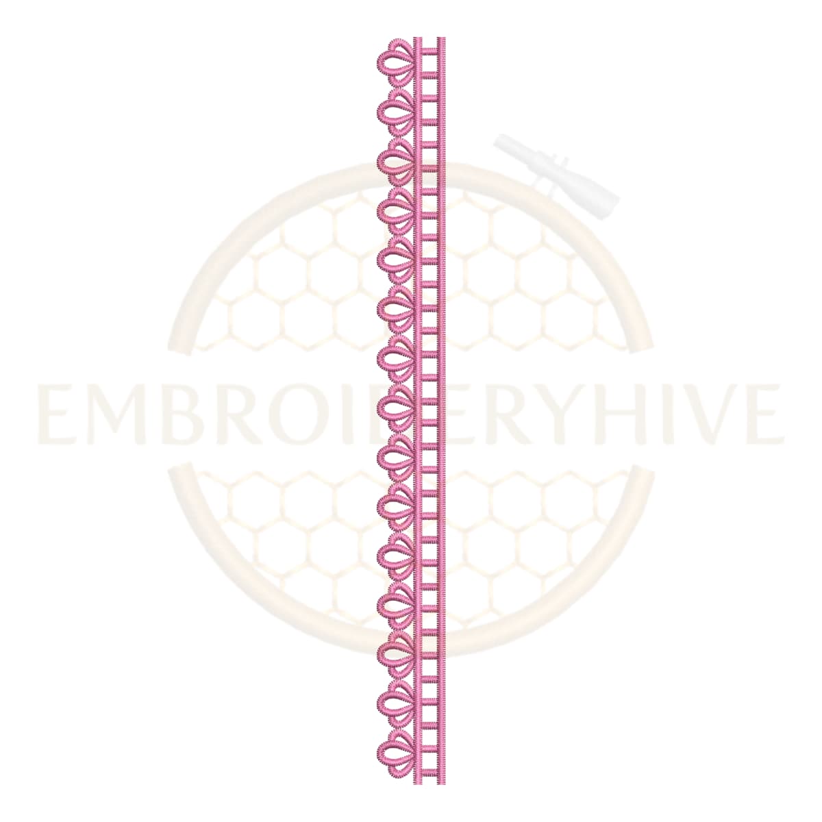 matching border design set-Butterfly Floral Lace (E-1198) - Image 3