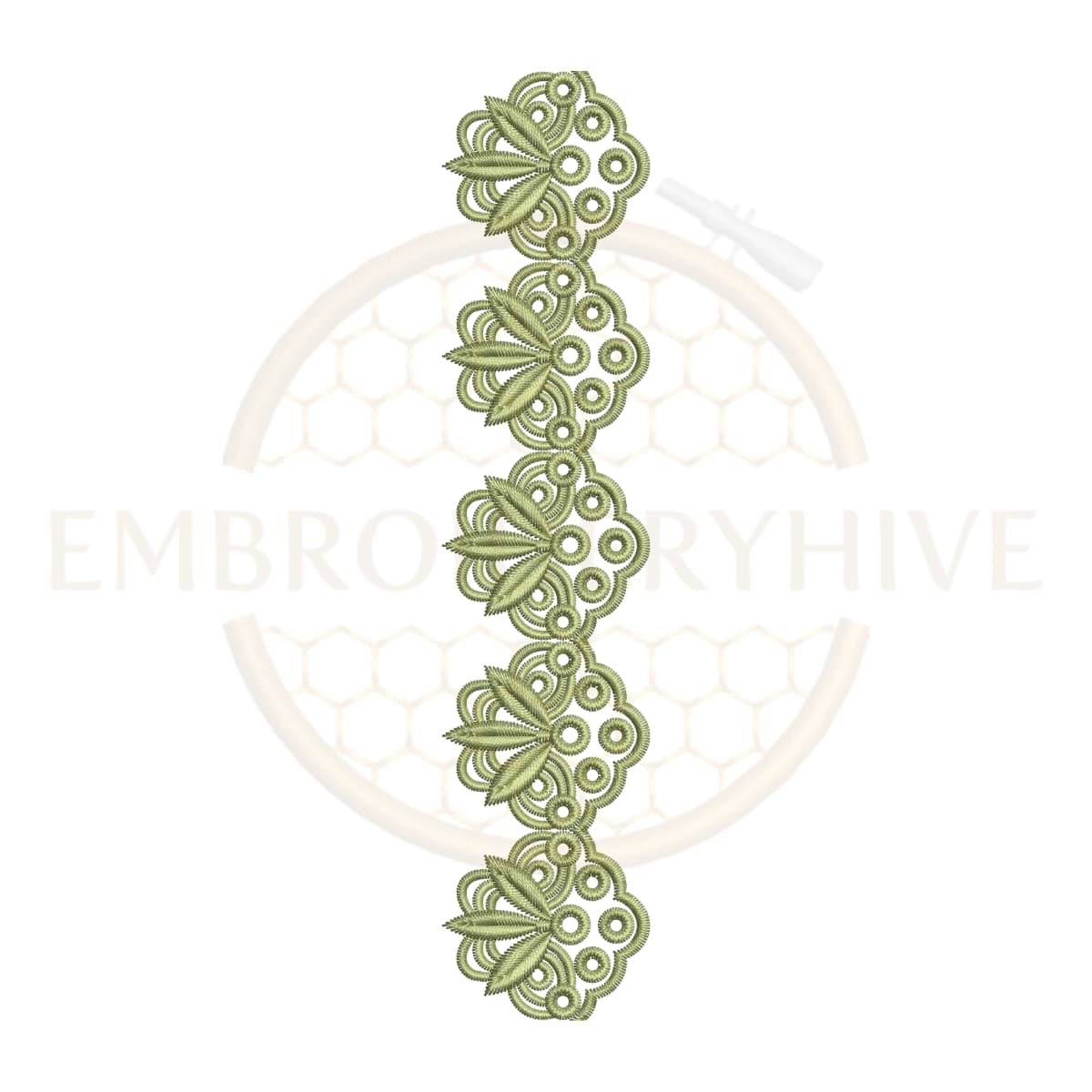matching border design set-Leaf Circle Lace (E-1201) - Image 2