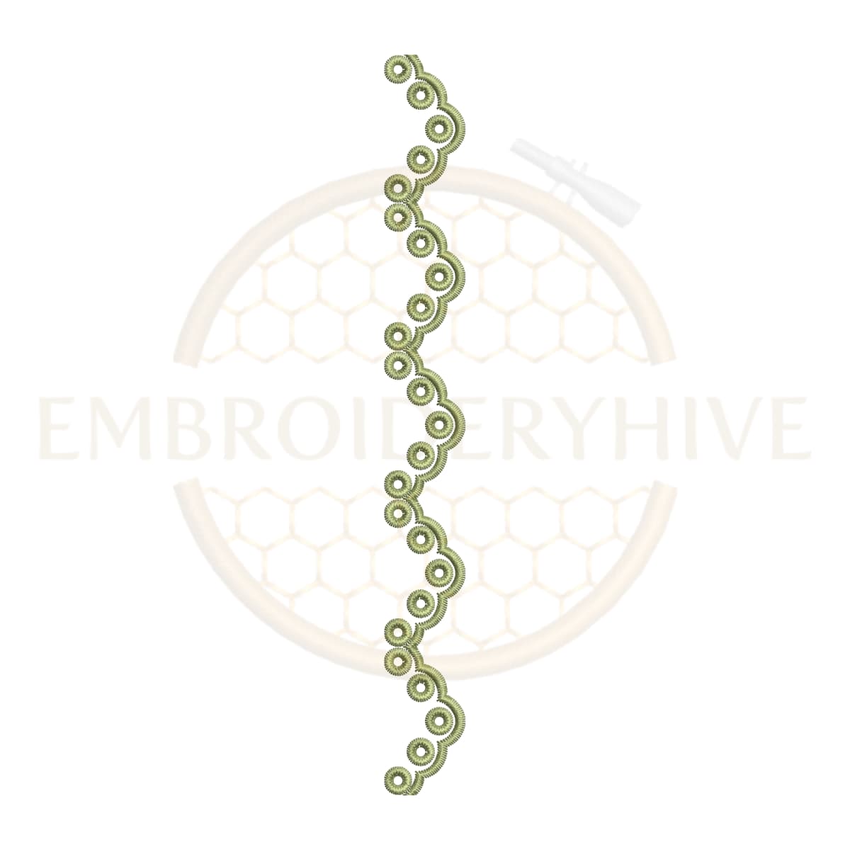 matching border design set-Leaf Circle Lace (E-1201) - Image 3